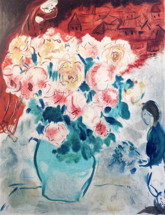 § After Marc Chagall (1887-1985) Le Bouquet 1955, 28 x 21in.